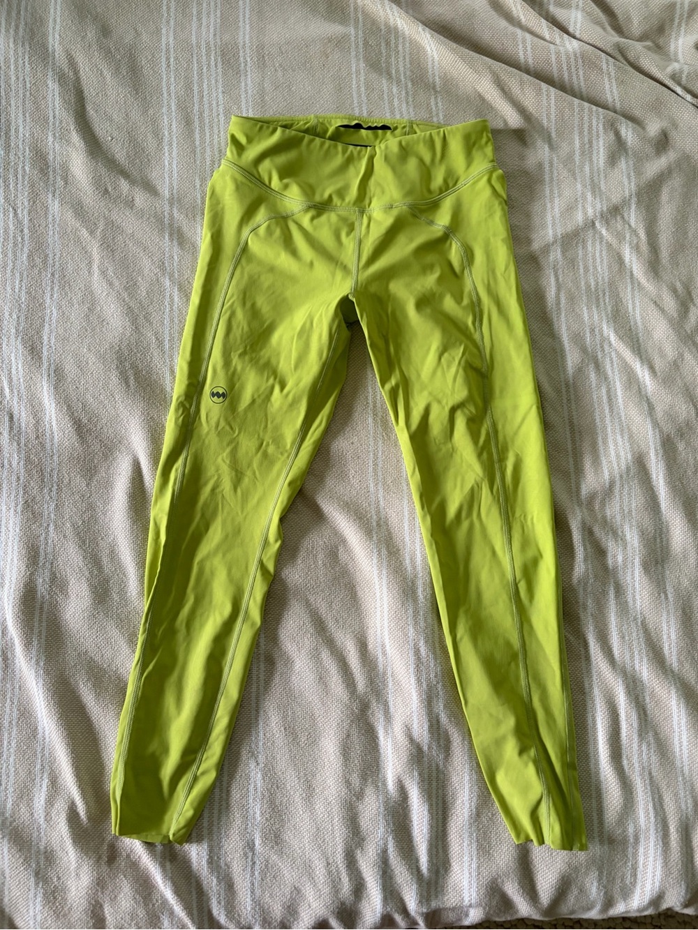 Janji Neon Lime Green Kids Leggings
